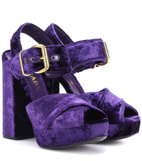 prada velvet sandal|prada platform sandals sale.